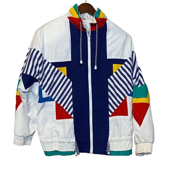 Kent Street Jackets & Blazers - Kent Street Vintage Retro 80s Jacket Women’s Medium Abstract Small Spring Break